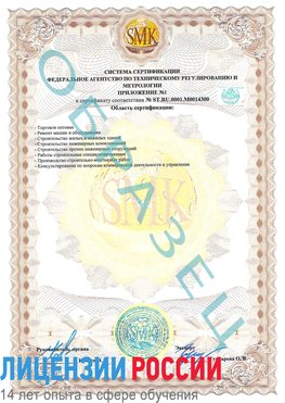 Образец сертификата соответствия (приложение) Коркино Сертификат OHSAS 18001